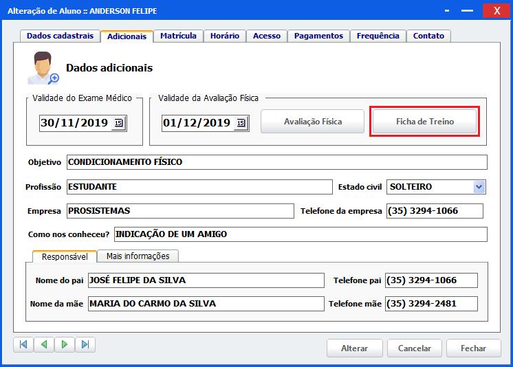 Ajuda - Prescrevendo Uma Ficha De Treino | Sistema SCA - Desktop